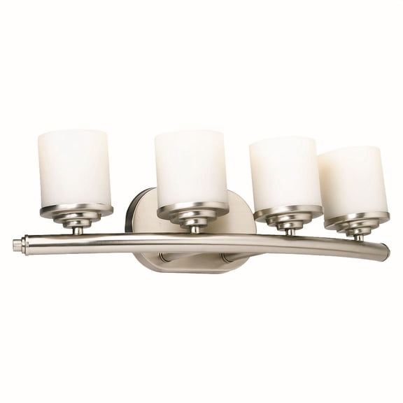 5105-04-55-Forte Lighting-Ames - 4 Light Bath Bar-7 Inches Tall and 24 Inches Wide