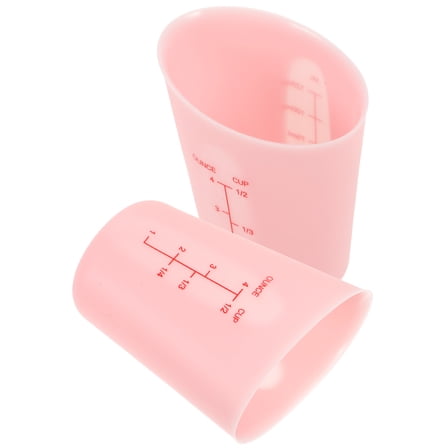 OFFIGAM Set of 2 Thickened Silicone Measuring Cups for Cooking and Baking Kitchen Tools