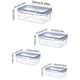 thumbnail image 3 of Caja de almacenamiento rectangular sellada para refrigerador con tapa Caja de plástico para calentar en microondas con tapa para trabajadores de oficina, 3 of 5