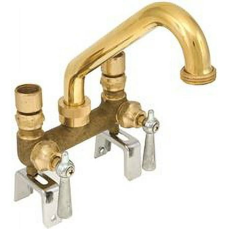 Proplus Compression Laundry Tray Faucet With Lever Handles And 4-Inch Centers
