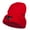 Red, variant on Halloween Scaredy Cat Embroidered Long Beanie - Yellow OSFM