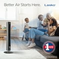 thumbnail image 4 of Lasko 40” WhisperForce DC Technology 12-Speed Tower Fan, 29 ft/s Airflow, Remote, Black, TDC401, 4 of 20
