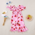 thumbnail image 2 of JUMEYU Baby Smocked Romper Baby Girl Clothes Infant Outfit Summer Romper Jumpsuit Overall Skirt Clothing Set 0 3 6 9 12 18 24 Months (Hot Pink,3-4 Years), 2 of 9