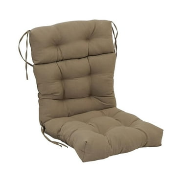 Blazing Needles 22-inch by 45-inch Solid Twill Tufted Chair Cushion
