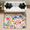 Multicolour 3, variant on CURLYOOT Wild Flowers Floral Area Rug 3x5 Ft Rugs for Entryway Entrance Kitchen, Washable Non Slip Indoor Floor Carpet for Bedroom Living Room