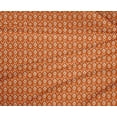 thumbnail image 4 of oneOone Polyester Lycra Orange Fabric Geometric Bandhani Fabric For Sewing Printed Craft Fabric By The Yard 56 Inches Wide, 4 of 4