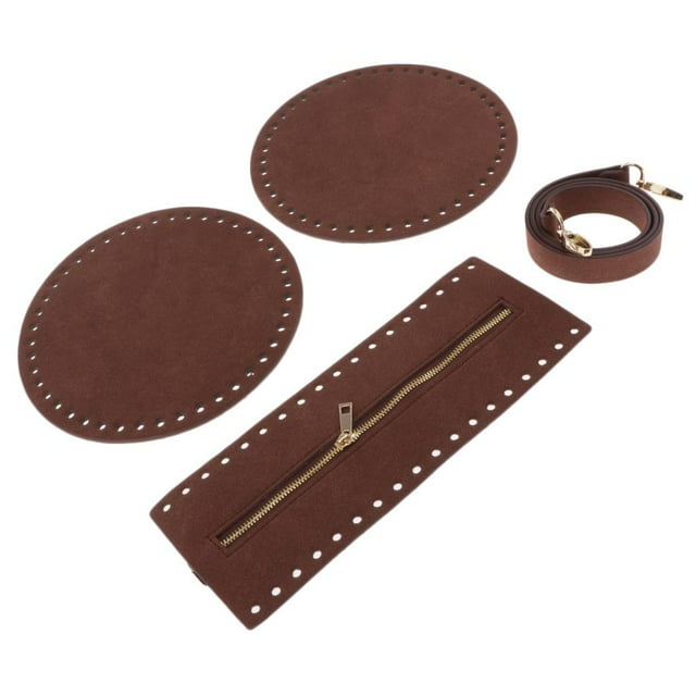 de material cuero con cierre de cremallera de cojín con Wandteppich moldeador inferior para fabricación de s de mano - café BLESIY Bolso de la PU que hace piezas