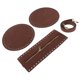 thumbnail image 1 of de material cuero con cierre de cremallera de cojín con Wandteppich moldeador inferior para fabricación de s de mano - café BLESIY Bolso de la PU que hace piezas, 1 of 8