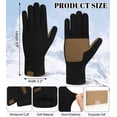 thumbnail image 2 of KOITHOT Winter Women Touchscreen Leather-Palm Gloves, Elegant Warm Touchscreen Gloves for Women Gift Set, 2 of 6