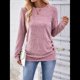 thumbnail image 5 of Camisa de Larga con Puños Abotonados para Mujer, Suéter Informal de Otoño, Moda Rosa S, 5 of 10