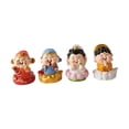 thumbnail image 4 of 4 Piezas Miniatura Figuras CAI Shen Escultura Ornamento Estatua Resina Creativa Decorativo Coleccionable Adecuado para Regalo Fiesta Cumpleaños Oficin, 4 of 8