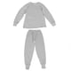 thumbnail image 1 of Ropa interior térmica para hombre, abrigada, cuello redondo, mangas largas, tejido elástico, conjunto de calzoncillos largos, gris claro, L, 1 of 15