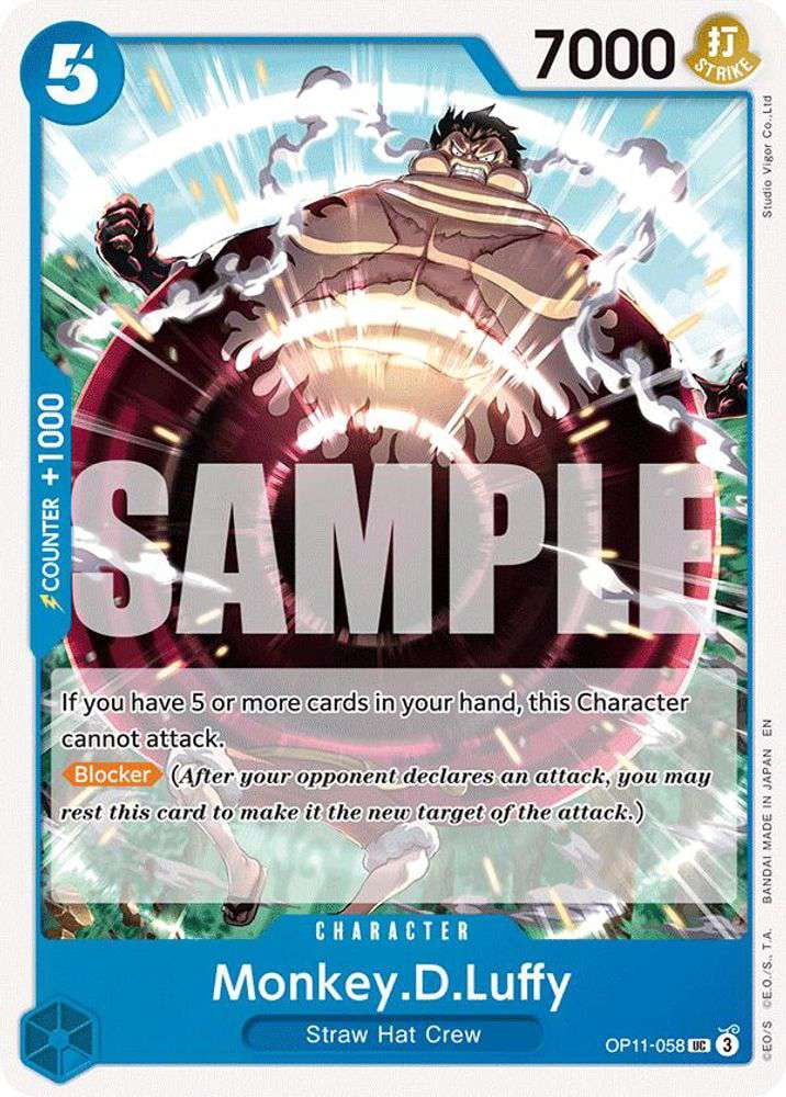 One Piece A Fist of Divine Speed Secret Rare Monkey.D.Luffy OP11
