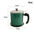 thumbnail image 4 of Grease Strainer Container,1.3L Stainless Steel Oil Pot With Lid And Filter, 4 of 9