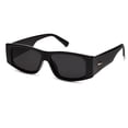 thumbnail image 1 of Gafas de sol SOJOS SJ2228 Y2K Polarizadas Rectangulares Negro/Gris, 1 of 5