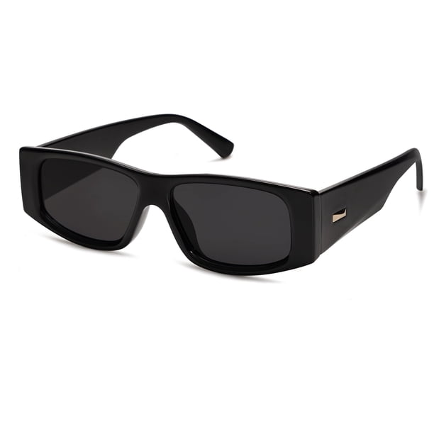 Gafas de sol SOJOS SJ2228 Y2K Polarizadas Rectangulares Negro/Gris