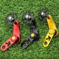 thumbnail image 4 of Aluminum Alloy Single-Speed Folding Bike Chain Guide with CNC Anodized Finish - Hollow Design Anti-Drop Chain Device for Elliptical Chainring Modification, Lightweight 59.7g, Easy Installation, Red, 4 of 6
