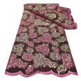 thumbnail image 2 of Tela de encaje africano con lentejuelas bordadas perfecl Para novia boda nigeriana faldas de mujer Rosado 450x130cm, 2 of 4