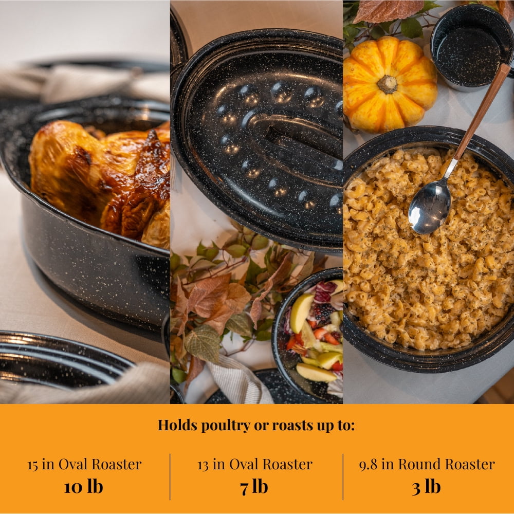 GRANITEWARE Röster/Auflaufform Aus Karbonstahl – 33 X 20 Cm, Induktionsgeeignet & Keramikbeschichtet