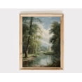 thumbnail image 1 of Vintage Countryside Wall Art Print Retro Rustic Spring Natural Views Canvas Painting Landscape Poster Picture Home Decor, size: 50*70 cm, unframed.,06, 1 of 7