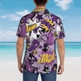 thumbnail image 7 of Roller Skate Men'S 3d Print Casual Button Down Shirts, Novelty Hawaiian Short Sleeves L, 7 of 7
