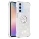 thumbnail image 2 of Funda para Samsung Galaxy A25 5G con Brillo Líquido Flotante, Purpurina, Parachoques y Anillo Giratorio Soporte, 2 of 5
