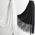 thumbnail image 2 of Byfri White Lace Half Slip Maxi Underskirt, High Waist Petticoat Extender for Dresses, 85cm, 2 of 7