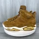 thumbnail image 3 of Ni - ke Ni - ke Air Jordan 6 Retro Wheat Gold Harvest Mens 9 384664-705 Suede Sneakers Shoe, 3 of 5