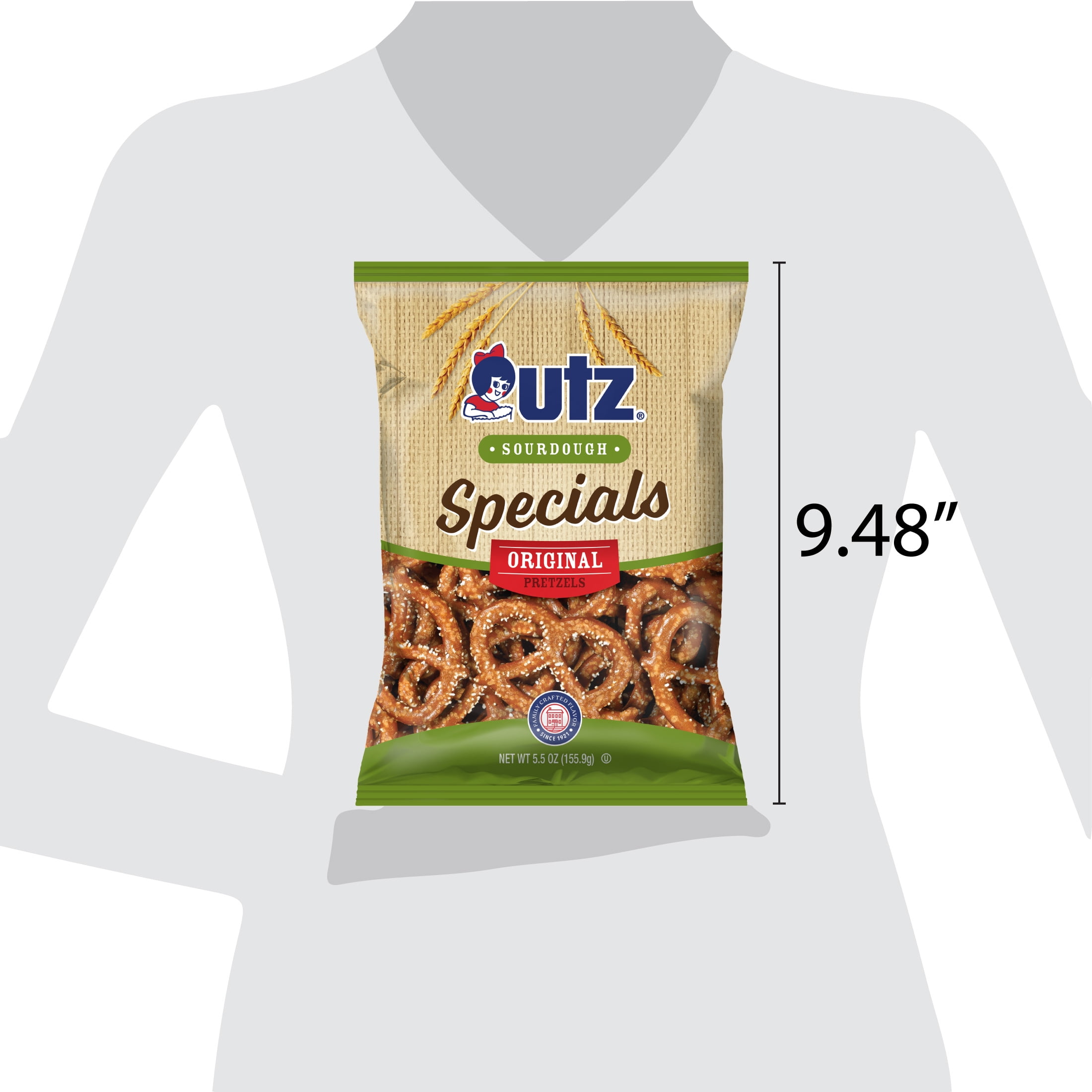 Utz Sourdough Specials Original Pretzels, 5.5 oz Bag