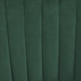 thumbnail image 7 of BELLEZE Upholstered Velvet Home Office Desk Chair with Swivel Wheels and Adjustable Height, Rolling Vanity Armchair - Alayah (Green), 7 of 7