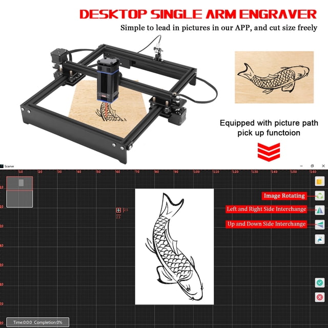 Desktop Single-Arm Universal Engraver Accessory Portable DIY Engraving Carving Machine Parts Mini Carver Carvehead