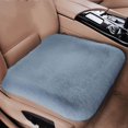 thumbnail image 1 of Coussin de Siège d'Auto Hiver Faux Molleton Coussin Housse-Élégant Gris-Siège Simpleun, 1 of 4
