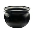 thumbnail image 2 of 9.8" Package Halloween Large Cauldron,Black Plastic Witch Cauldron Kettle Halloween Pot Candy Holder for Halloween & St.Patrick’s Day Party Favors Decor, 2 of 6
