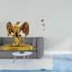thumbnail image 2 of Figura de hoja, escultura animal moderna, estatua de resina de metal, adorno abstracto nórdico creativo para escritorio, mesa, hogar, oficina, comedor, 2 of 7