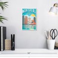 thumbnail image 3 of Elephant Stock Montreal Tourism Vintage Poster Wall Art - Vertical Canvas Wall Art - Living Room Wall Decor - Places Canvas - Beige And Teal Decor - 8" x 12", 3 of 8