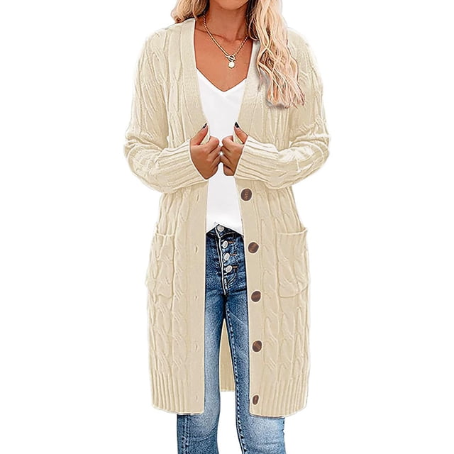 LOVZFMLL Cardigan pour Femmes Manches Longues Décontracté Patchwork Rayé Long Cardigan Haut Blouse Manteau
