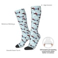 thumbnail image 6 of Fotbe Dachshund Dog Puppy print Women's Men's Novelty Crew Socks Cotton Socks Knee High Socks for Walking,Running,Nurses,Pregnancy, 6 of 8