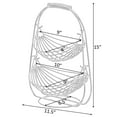 thumbnail image 7 of Basicwise Metal Storage Basket, Handles, 7 of 7