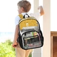 thumbnail image 7 of PVC Transparent Backpacks Clear Backpack for Travel and Outings Honey Jars and Bees Pattern, 7 of 7