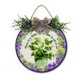 thumbnail image 1 of St. Patrick’s Day Door Sign Home Decor Round Wood Wreaths Wall Hanging Sign Farmhouse Porch Sign Front Door Decoration for Housewarming Gift All Seasons Holiday,11In, 1 of 5