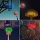 thumbnail image 5 of Aro de baloncesto LED con luz: luz de aro con control remoto con 17 colores, 7 modos de iluminación, temporizadores, alimentado por batería, marco de baloncesto iluminado, 5 of 8