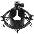 thumbnail image 2 of KAKOWELY microphone wall mounts Microphone Shock Mount Condenser Microphone Clip Mic Stand Metal Rack For Music Recording Broadcasting Microphone Holder Bracket, 2 of 5