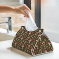 thumbnail image 5 of Goofa Mushrooms and Autumn Pattern Triangle Square Tissue Box Cover, Modern PVC Leathe Facial Paper Holder,Decorative Holder/Organizer for Bathroom Vanity Countertop, 5 of 9