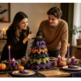 thumbnail image 6 of DIY Halloween Quilted Fabric Tree Kit, 3D Padded Patchwork Sewing Craft Kit for Tabletop, Mantel & Seasonal Home Decor, Gift for Crafters, 6 of 7