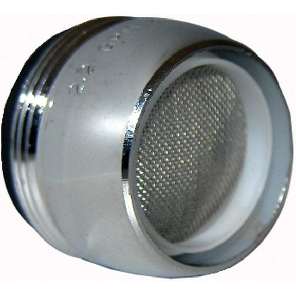 Lasco Fittings Small Male Thread Aerator - 2.2 GPM Chrome - Silver