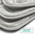thumbnail image 5 of Clara Clark Bathroom Rugs, Velvet Memory Foam Bath Mat, Ultra Soft Non Slip and Absorbent - Waffled - Large - Silver, 5 of 6
