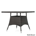 thumbnail image 3 of Noble House Corsica 35.83" Square Wicker Patio Dining Table in Brown, 3 of 11