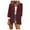 Wine, variant on IROINNID Women's Blazer Jacket Long Sleeve Solid Color Peak Lapel Outwear, Loose Autumn Winter Small Suit Single Spring and Autumn Suit Jacket