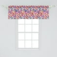 thumbnail image 2 of Muted Colors Window Valance, Charming Layout of Butterfly Silhouettes in Different Shades, Curtain Valance for Kitchen Bedroom Decor with Rod Pocket, 54" X 18", Pale Grey and Multicolor, by Ambesonne, 2 of 3