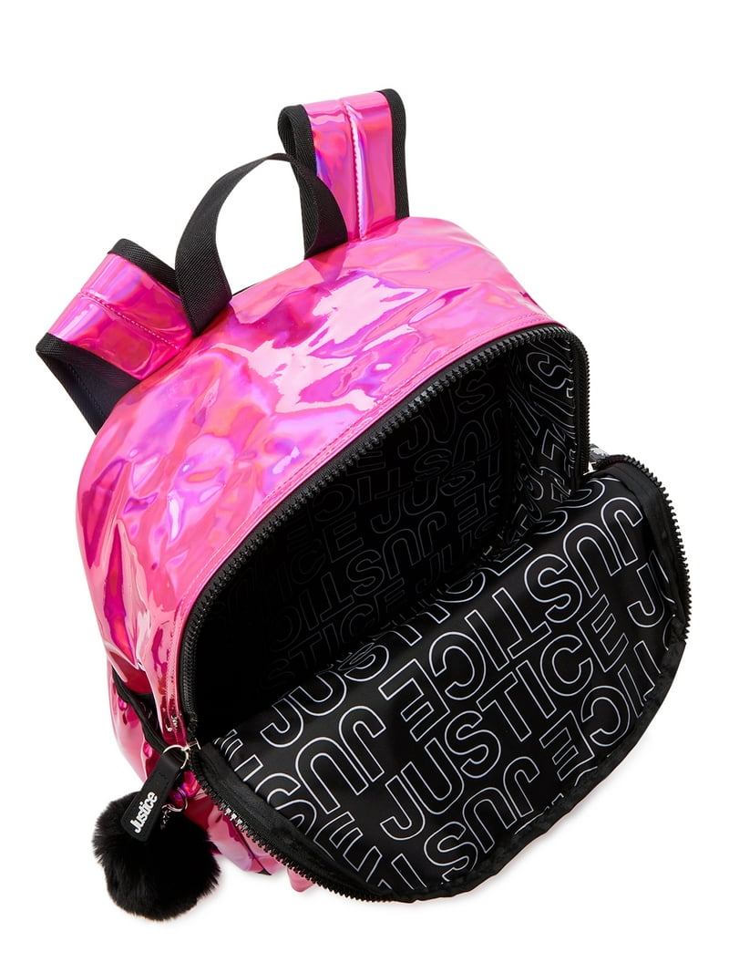 GBLQ PLUS Iridescent Puffer Sling Backpack - Small Crossbody Bag For Travel, Hiking, & Daily Use (Pale Pink)